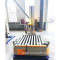 Pre-stretch type- automatic online wrapping size 1.2*1.2*1.8m pallet wrapper with PLC control for hot sale